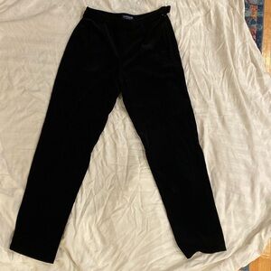 Black velvet cigarette skinny velvet pants by Ann Taylor. Women Size 2P